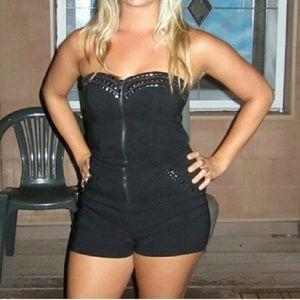 Edgy Studded Romper